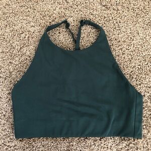 Girlfriend collective sports bra in moss